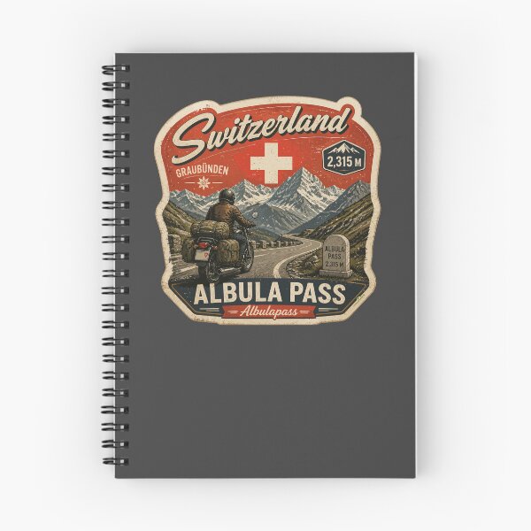 Item preview, Albula Pass Albulapass Switzerland Alps Motorcycle Sticker TShirt 06 designed and sold by OuterShellUK.