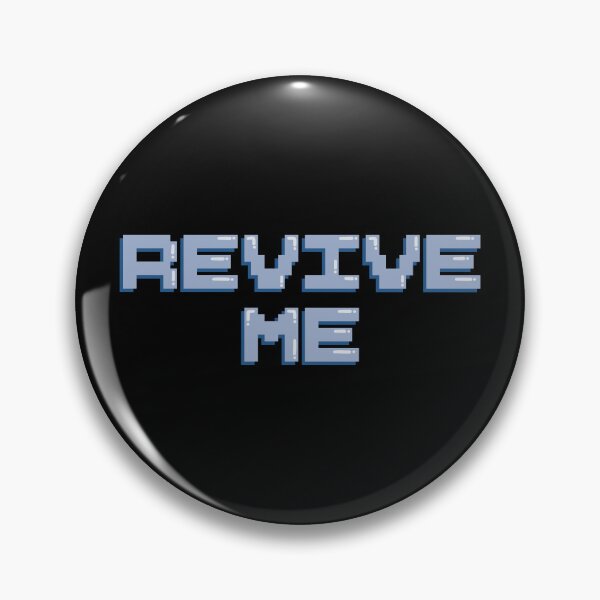 Item preview, Revive Me Gaming Quote Pixel Art Decal designed and sold by alexmaushaus.