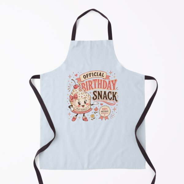 Item preview, Official Birthday Snack Cute Cupcake Funny Birthday Party T-Shirt Design designed and sold by Zabolotna_Art.