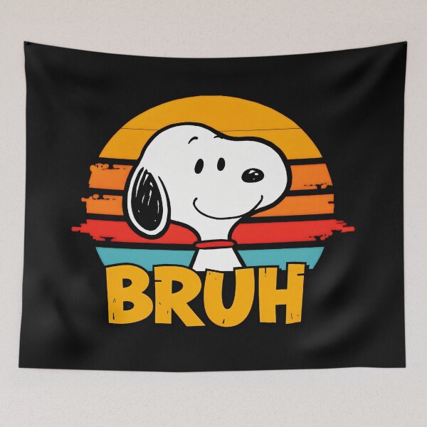 Item preview, Bruh Snoopy Funny Peanuts Dog Meme Fan designed and sold by NovaNeal.