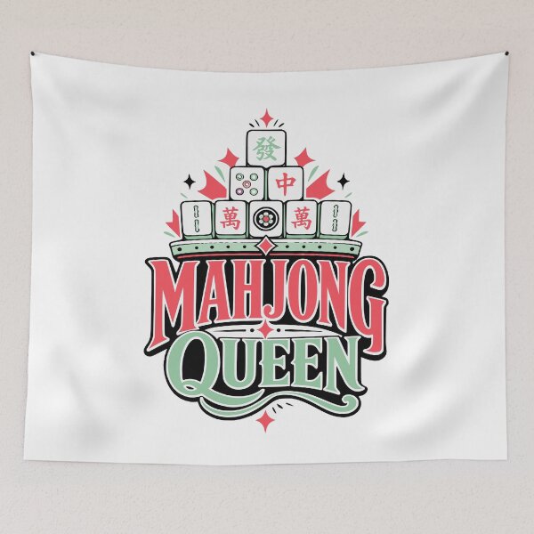 Item preview, Mahjong Social Club Retro Tile Game Design designed and sold by JansenGS.