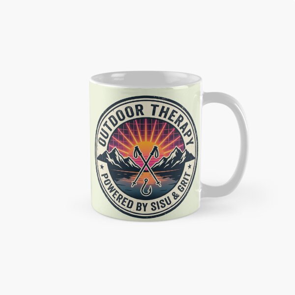 Item preview, Sisu Outdoor Therapy - Hiking & Fishing Grit designed and sold by SisuPrintsCo.