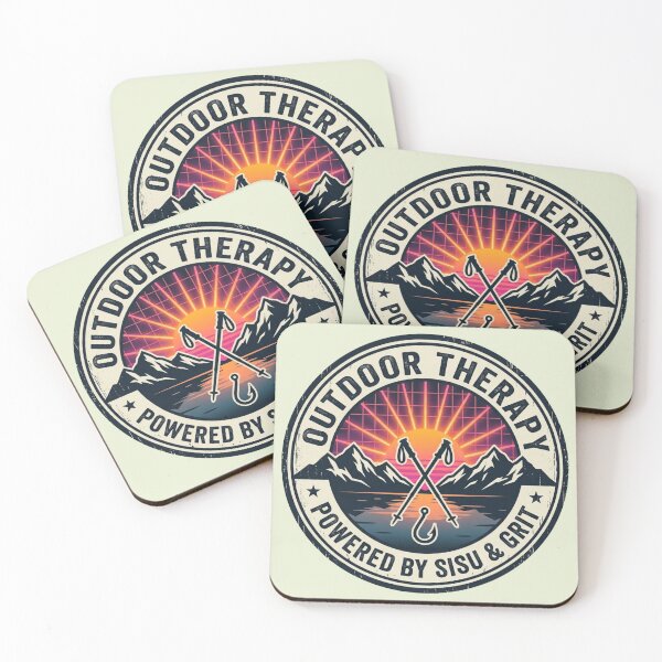 Item preview, Sisu Outdoor Therapy - Hiking & Fishing Grit designed and sold by SisuPrintsCo.