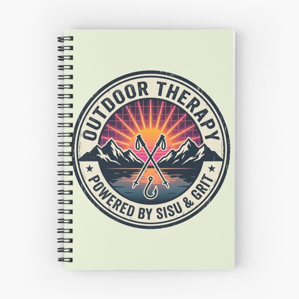 Item preview, Sisu Outdoor Therapy - Hiking & Fishing Grit designed and sold by SisuPrintsCo.