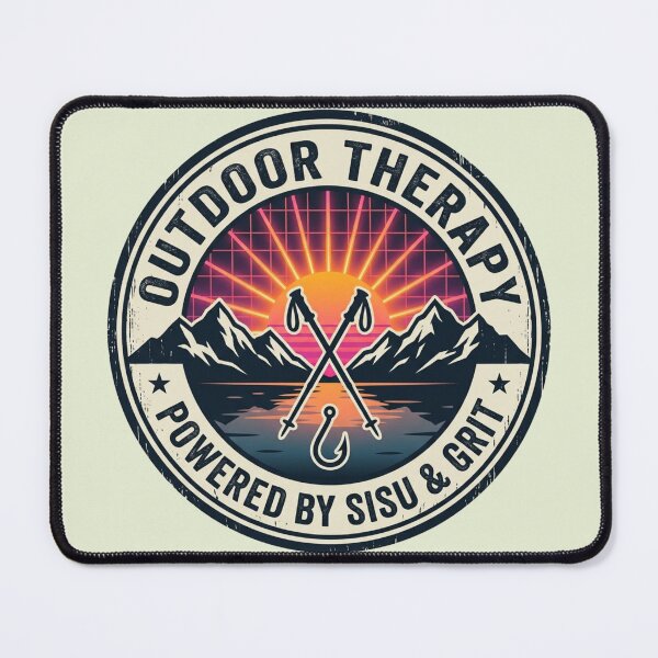 Item preview, Sisu Outdoor Therapy - Hiking & Fishing Grit designed and sold by SisuPrintsCo.