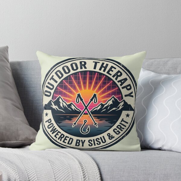 Item preview, Sisu Outdoor Therapy - Hiking & Fishing Grit designed and sold by SisuPrintsCo.
