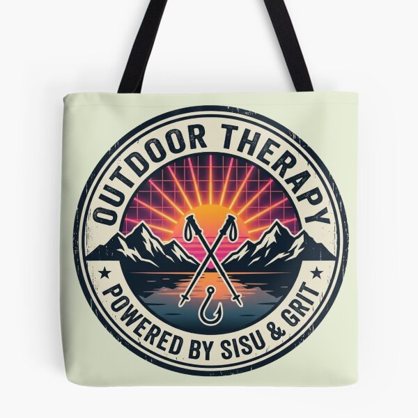 Item preview, Sisu Outdoor Therapy - Hiking & Fishing Grit designed and sold by SisuPrintsCo.
