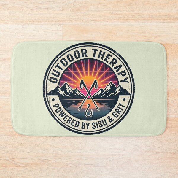 Item preview, Sisu Outdoor Therapy - Hiking & Fishing Grit designed and sold by SisuPrintsCo.