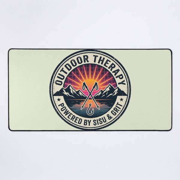 Item preview, Sisu Outdoor Therapy - Hiking & Fishing Grit designed and sold by SisuPrintsCo.
