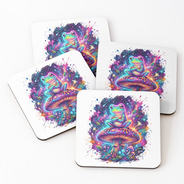 Item preview, Certified Chaos Frog – Vibrant Rainbow Fantasy Frog Art Illustration designed and sold by RBToper.