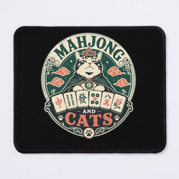 Item preview, Mahjong Social Club Retro Tile Game Design designed and sold by JansenGS.