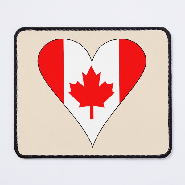 Item preview, Canadian Heart Flag Non-Traditional designed and sold by AuntieShoe.