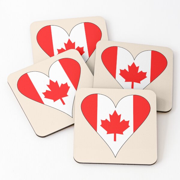 Item preview, Canadian Heart Flag Non-Traditional designed and sold by AuntieShoe.