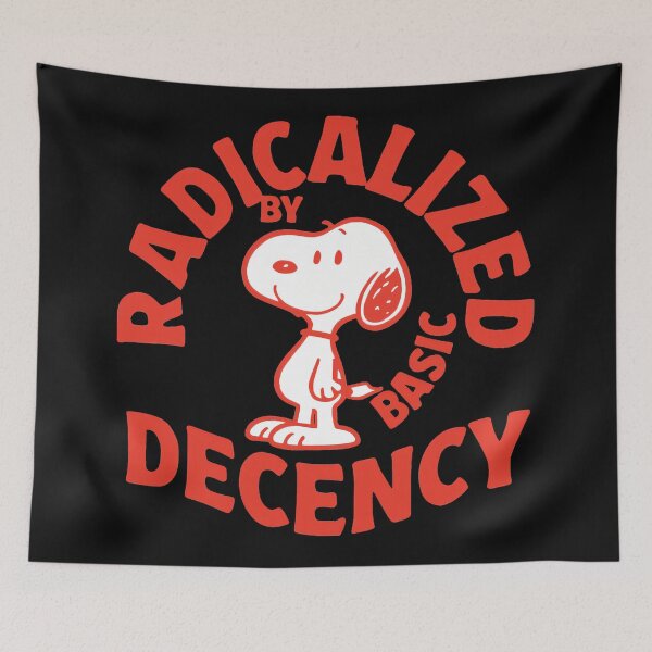 Item preview, Radicalized By Basic Decency Snoopy Peanuts Social Justice designed and sold by NovaNeal.