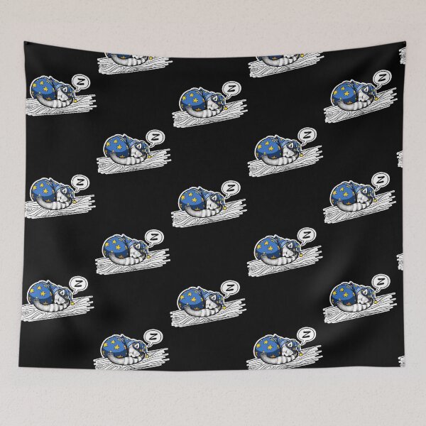 Item preview, Sleeping Red Panda Cute Lazy Raccoon Starry Blanket Illustration designed and sold by BlancheDrawe.