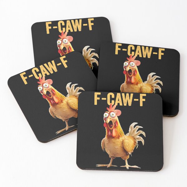 Item preview, F-Caw-F Funny Chicken Rooster Humor For Farmers And Poultry Lovers designed and sold by Hugosploosh.