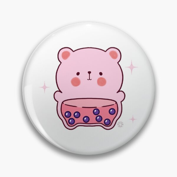 Item preview, Pink Boba Bear Cute Kawaii Bubble Tea Dessert Graphic designed and sold by GeraldineDraw.