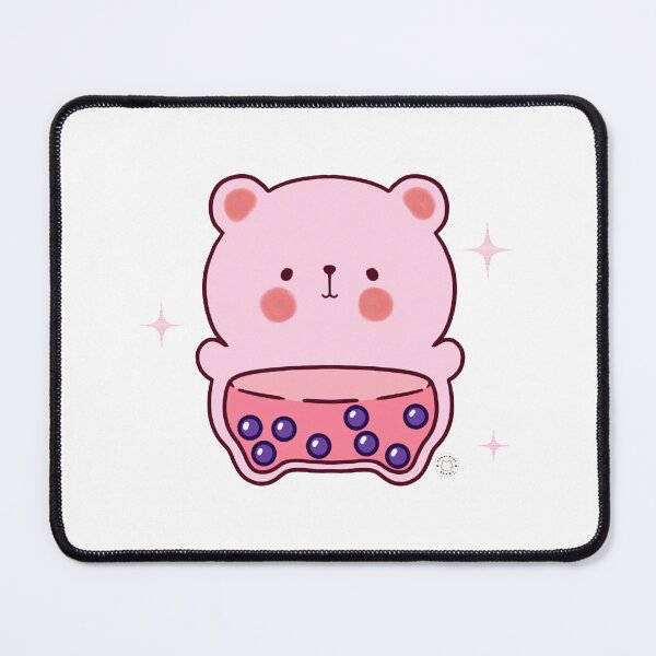 Item preview, Pink Boba Bear Cute Kawaii Bubble Tea Dessert Graphic designed and sold by GeraldineDraw.