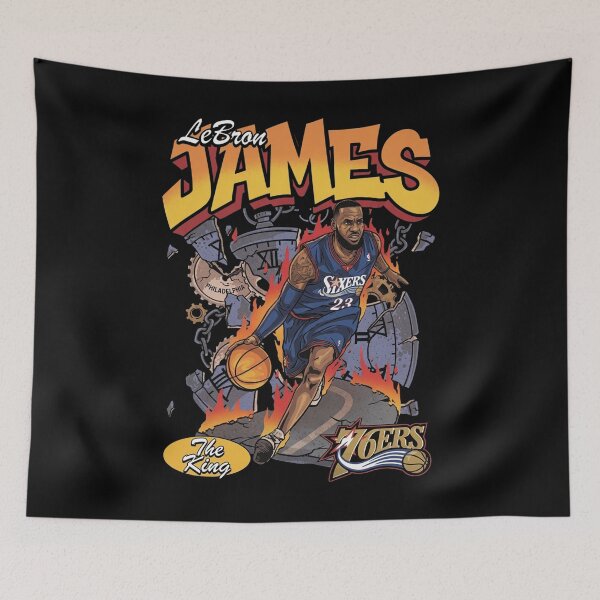 Item preview, LeBron James Philadelphia 76ers, Basketball, The King 76ers designed and sold by EvantheSolace.