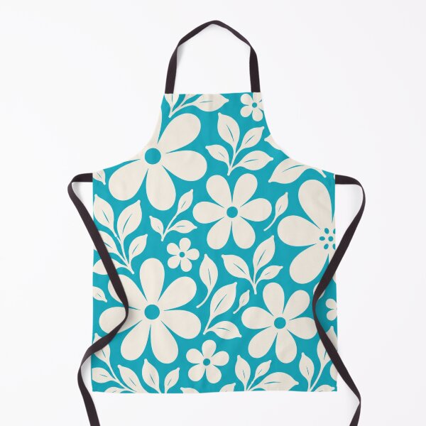 Item preview, Nordic Bloom | Turquoise Floral Pattern designed and sold by lbl-shop.
