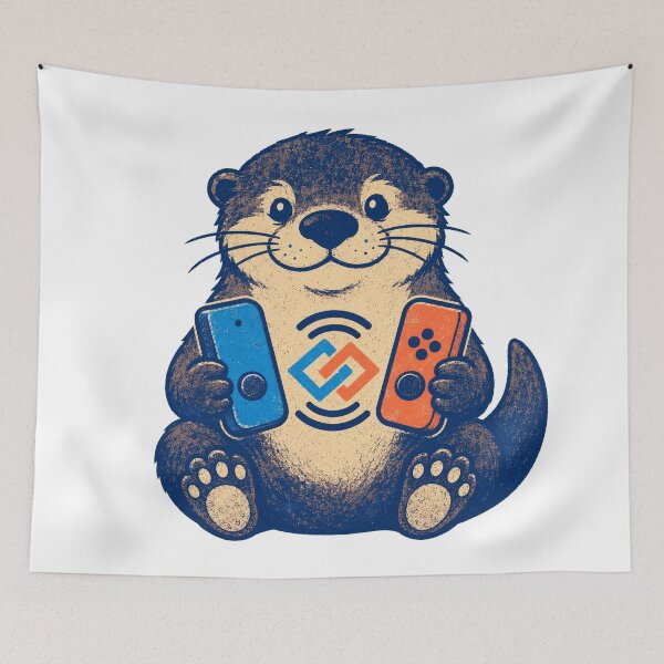 Item preview, Device-Pairing Otter – Wireless Connection Creature designed and sold by yagniikd-.