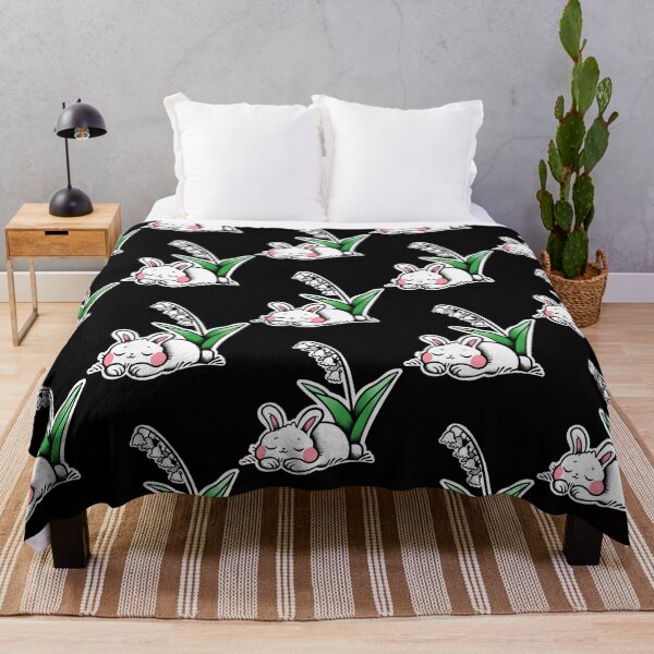 Item preview, Sleepy Bunny Cute Lily Of The Valley Botanical Illustration designed and sold by BlancheDrawe.
