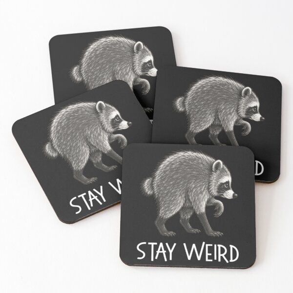 Item preview, Stay Weird Jimothy Cute Raccoon designed and sold by SauerRoyce.