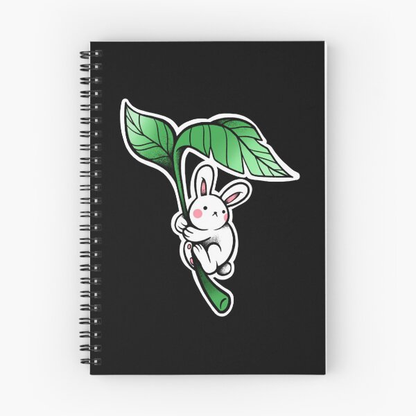 Item preview, Bunny Floating Away Cute Parasol Green Leaf Adventure Graphic designed and sold by BlancheDrawe.