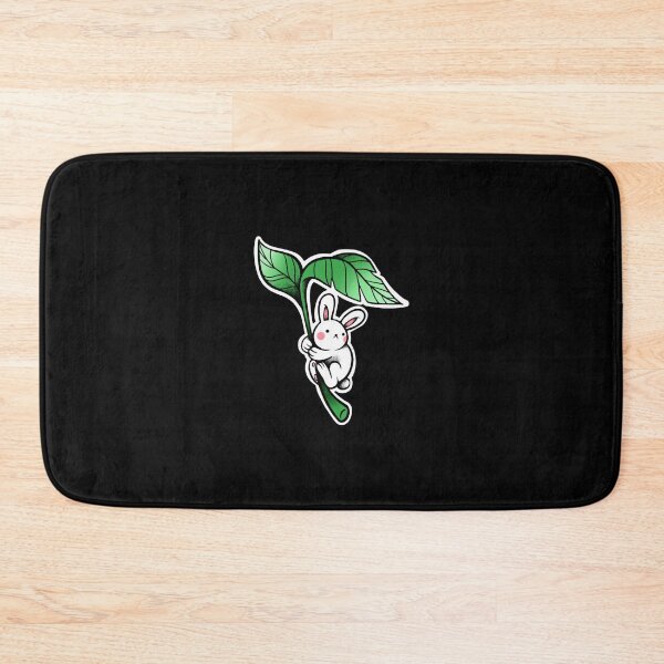 Item preview, Bunny Floating Away Cute Parasol Green Leaf Adventure Graphic designed and sold by BlancheDrawe.