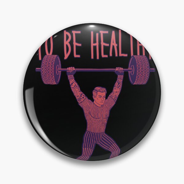 Item preview, To Be Healthy Vintage Retro Weightlifter designed and sold by SirLivy.