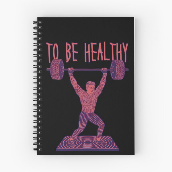 Item preview, To Be Healthy Vintage Retro Weightlifter designed and sold by SirLivy.