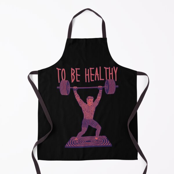 Item preview, To Be Healthy Vintage Retro Weightlifter designed and sold by SirLivy.