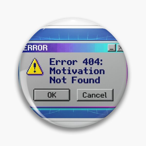 Item preview, Error 404 Motivation Not Found Y2K Retro Computer Vintage Meme Tee designed and sold by RetroVibe Supply.