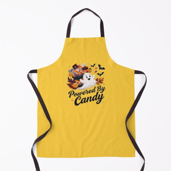Item preview, Powered By Candy Cute Ghost Halloween Trick or Treat T-Shirt Design designed and sold by Zabolotna_Art.