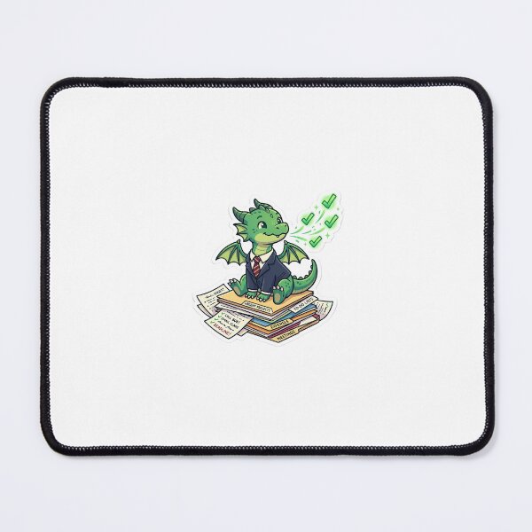Item preview, Office Quest Dragon - Tasks Done Fantasy Sticker designed and sold by Design Lab Studio.
