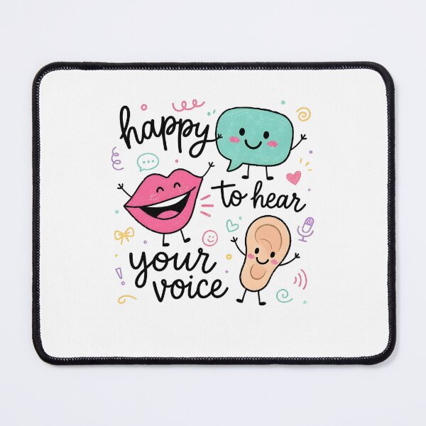 Item preview, Happy To Hear Your Voice Cute Audiology Speech Therapy designed and sold by CocoLama.