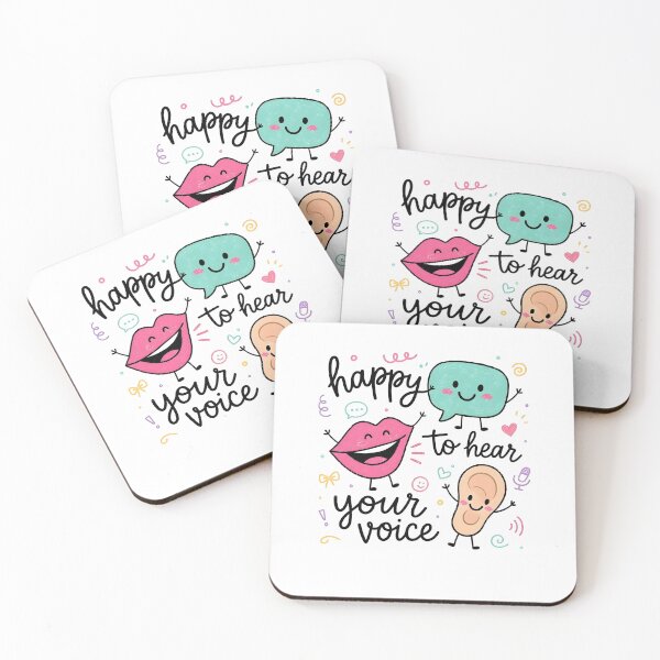 Item preview, Happy To Hear Your Voice Cute Audiology Speech Therapy designed and sold by CocoLama.
