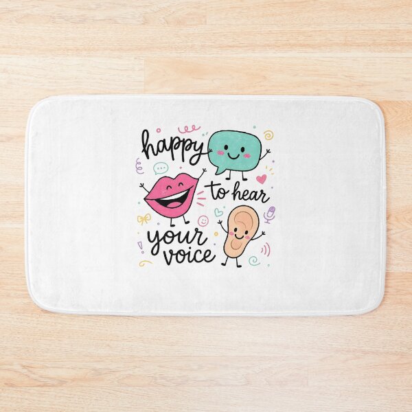 Item preview, Happy To Hear Your Voice Cute Audiology Speech Therapy designed and sold by CocoLama.