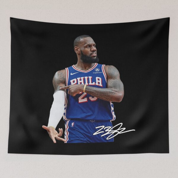 Item preview, LeBron James - Philadelphia 76ers designed and sold by EvantheSolace.