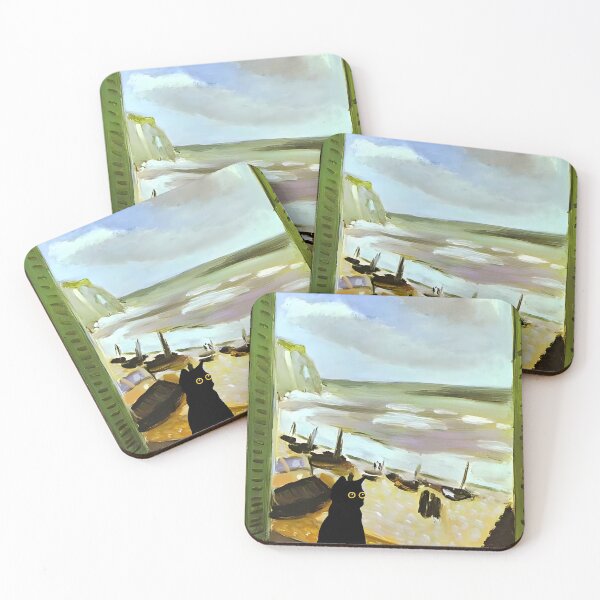 Item preview, Matisse Cat at the Open Window - Impressionist Ocean View designed and sold by PurrfectHome.