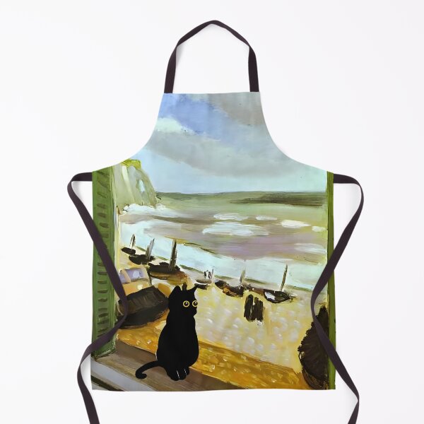 Item preview, Matisse Cat at the Open Window - Impressionist Ocean View designed and sold by PurrfectHome.