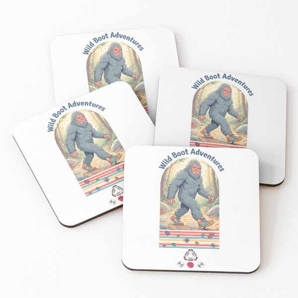 Item preview, Wild Boot Adventures: The Hiking Sasquatch - Cute Bigfoot Tee designed and sold by Whimsy Trail Co.