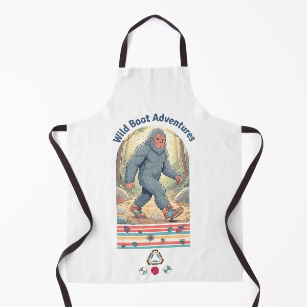 Item preview, Wild Boot Adventures: The Hiking Sasquatch - Cute Bigfoot Tee designed and sold by m-yoga-store.