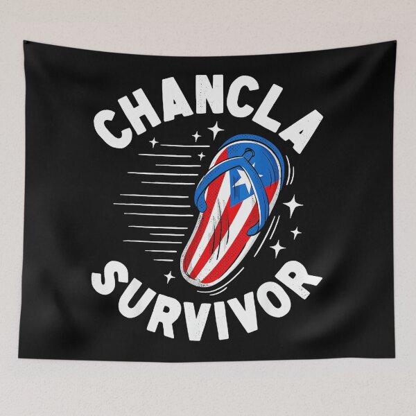 Item preview, Chancla Survivor Puerto Rican Family Humor Latino Heritage designed and sold by Hugosploosh.