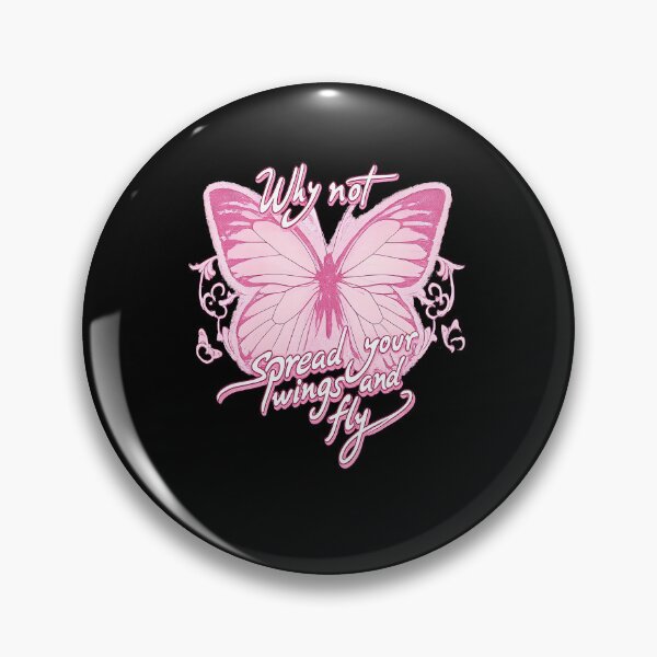 Item preview, Why Not Spread Your Wings And Fly Pink Butterfly Inspirational designed and sold by CocoLama.