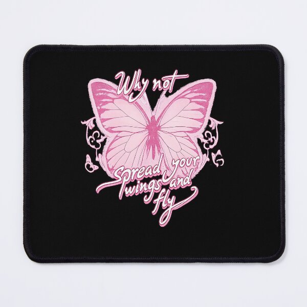 Item preview, Why Not Spread Your Wings And Fly Pink Butterfly Inspirational designed and sold by CocoLama.