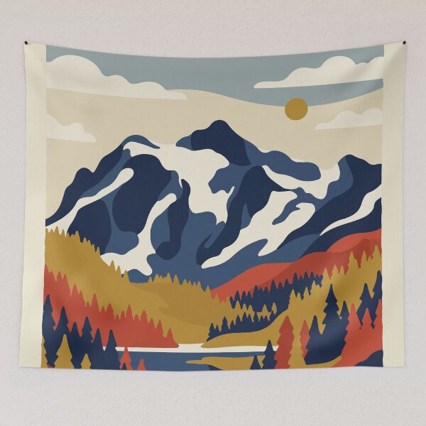 Item preview, North Cascades National Park USA Travel Vintage designed and sold by RareDeerArt.