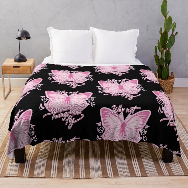 Item preview, Why Not Spread Your Wings And Fly Pink Butterfly Inspirational designed and sold by CocoLama.