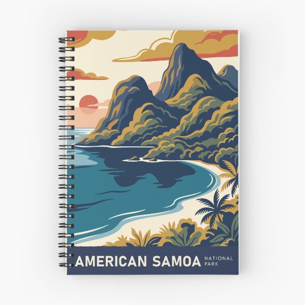 Item preview, American Samoa National Park USA Travel Vintage designed and sold by RareDeerArt.