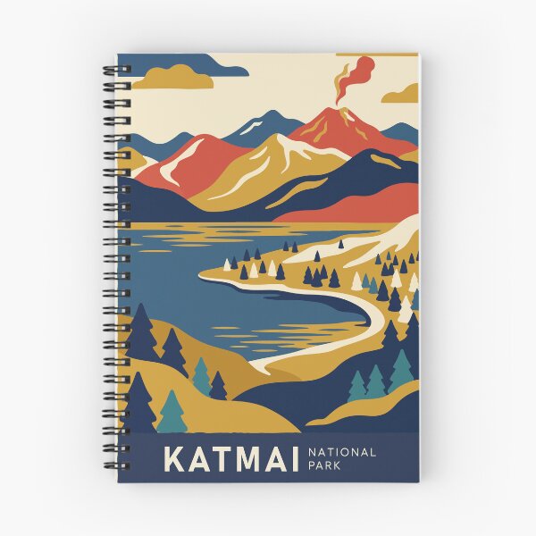 Item preview, Katmai National Park USA Travel Vintage designed and sold by RareDeerArt.